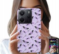 ETUI DO XIAOMI NOTE 14 4G - MODNE WZORY WIDŁY SERCA KOKARDKI KOKARDA
