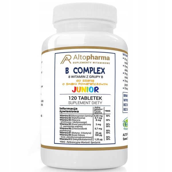 Alto Pharma Witamina B Complex Junior 120T zdjęcie 2
