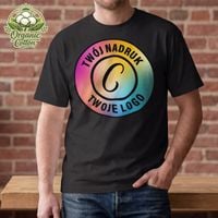 Czarna koszulka Organic Cotton z Twoim nadrukiem XXXL