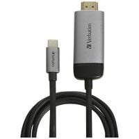 verbatim adapter usb-c - hdmi 4k 1.5m    aluminiowy/aluminum 49144