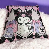 2 x Poduszka Dziecięca Kuromi DEKORACJA JASIEK SANRIO DWUSTRONNA 40 x 40