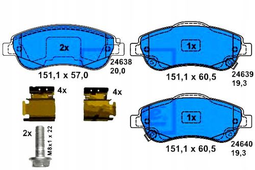KLOCKI HAM PRZOD HONDA CR-V III 07- ATE na Arena.pl