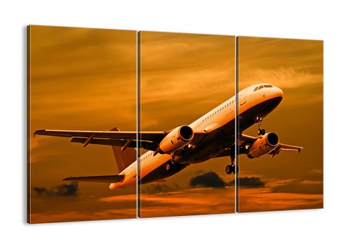 Obraz Na Płótnie - Samolot Start - 105X70 Cm - Ce105X70-0368 na Arena.pl