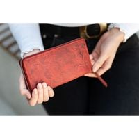 modny portfel damski skórzany w kwiaty paolo peruzzi t-08-rd