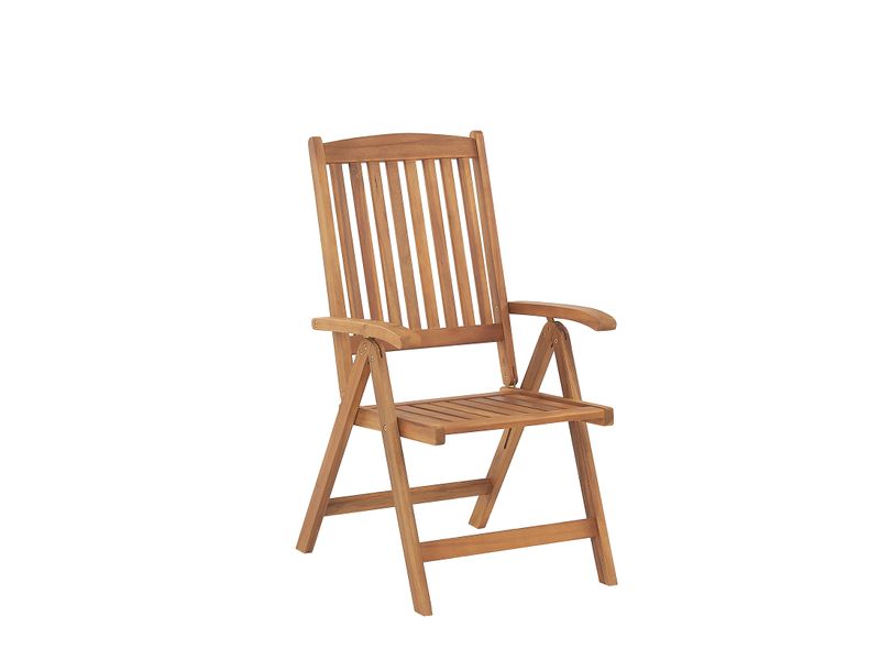 Zestaw mebli balkonowych drewniany jasny JAVA zdjęcie 3