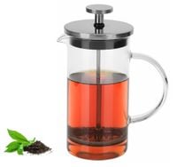 Zaparzacz tłokowy szklany do kawy herbaty i ziół 350 ml stal nierdzewna