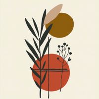 Plakat 90x90cm Kontrast w Botanice