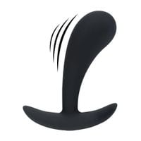 masażer prostaty wibrujący silikonowy levelz m czarny 12,5cm