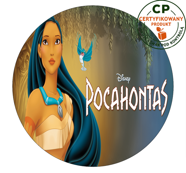 Opłatek na tort Pocahontas zdjęcie 1