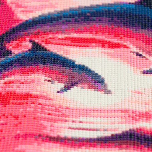 HAFT DIAMENTOWY MALOWANIE DIAMENTAMI 3D delfiny na Arena.pl