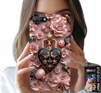 ETUI DO HUAWEI Y6 2018 - KOBIECE WZORY KŁÓDKA SERCE CASE + SZKŁO