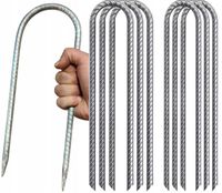 OGROMNE STALOWE KOTWY SZPILKI Paliki gruntowe DO NAMIOTÓW TRAMPOLINY 390