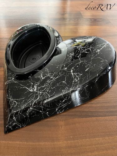 SERCE na Grób RÓŻNE KOLORY Podstawa na Stroik Wzór Marmur Kompozycja na Arena.pl