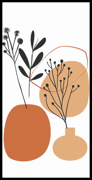 Plakat 50x100cm Botaniczny Pastel zdjęcie 2