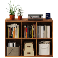 REGAŁ OTWARTY KOMODA KOSTKA 3x2 POJEMNY NA KSIĄŻKI BIUROWY RUSTYKALNY 100CM