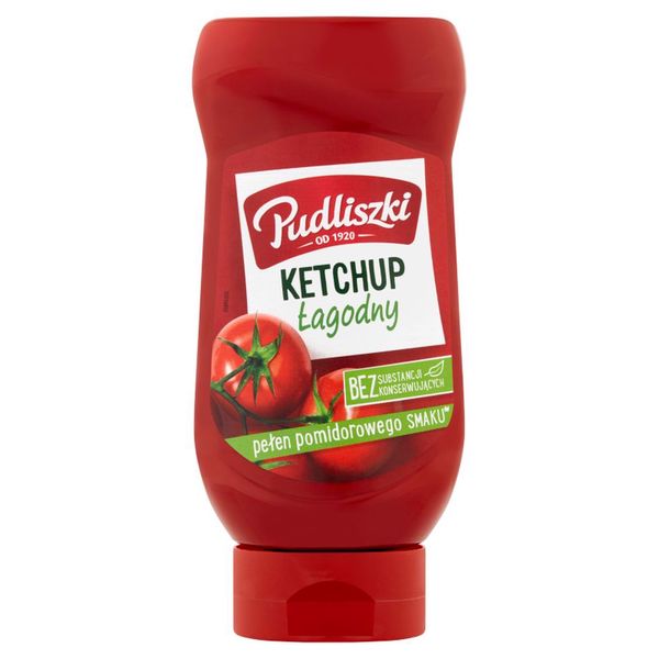 Pudliszki Ketchup łagodny 480 g zdjęcie 1