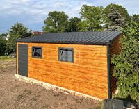 Garaż blaszany 6x5m - 2x brama drzwi 2x okno blachodachówka rynny  SO127