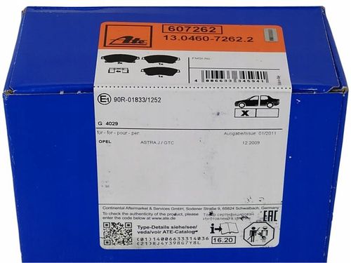 KLOCKI HAM PRZOD OPEL ASTRA J 09- ATE na Arena.pl