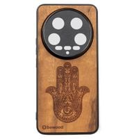 Drewniane Etui Bewood do Xiaomi 14 Ultra HAMSA IMBUIA