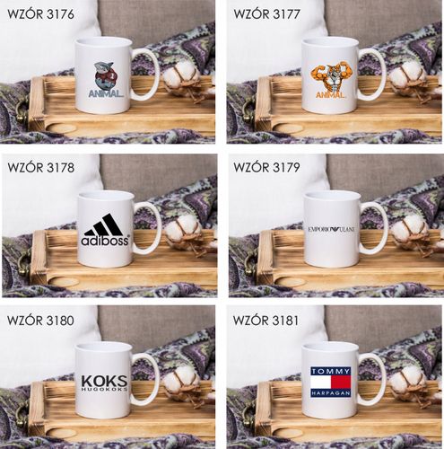 Kubek z nadrukiem napis PREZENT DOBRY DZIK na Arena.pl