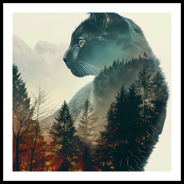 Plakat 50x50cm Koci Duch Lasu zdjęcie 3