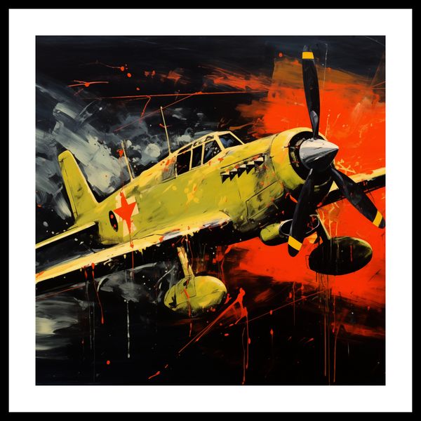 Plakat 60x60cm Barwny Przelot zdjęcie 3