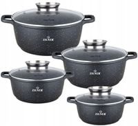 Zestaw garnków Zilner Premium aluminiowe 8 el.