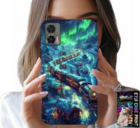 ETUI DO MOTOROLA EDGE 30 NEO - POCIĄG, EKSPRES ŚWIĄTECZNY WZORY + FOLIA