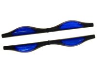 Odbojniki na drzwi, niebieskie odblaski, 2 szt.