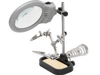 Uchwyt trzecia ręka lupa + gąbka w podstawce