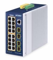 Planet IP30 DIN-rail Ind. L3 16 Port