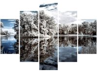 105CM 150CM OBRAZ 5 ELEM ODBICIE WODZIE DRUK