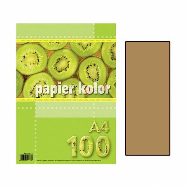 PAPIER KSERO A4/100 BRĄZOWY KRESKA zdjęcie 1