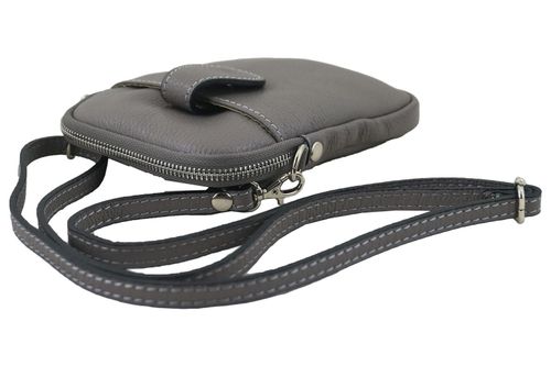 Skórzane etui na telefon - Szare na Arena.pl