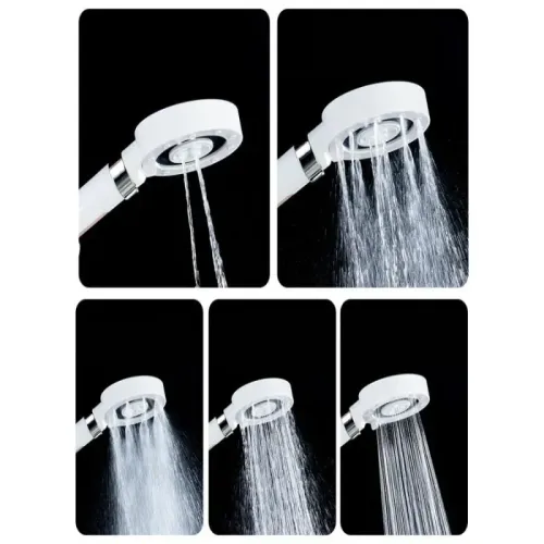 Słuchawka prysznicowa 5 trybów strumienia z filtrem wody antykamienna na Arena.pl