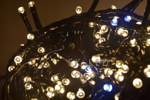 Lampki Choinkowe 500 LED Flash Białe Ciepłe 35m Światełka na Choinkę flesz na Arena.pl