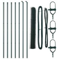 Ogrodzenie z słupkami Zielony 1.2 x 10 m Stal pokryta PCV