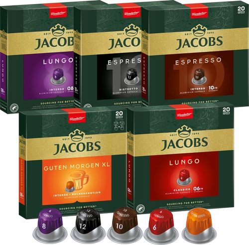 SUPER ZESTAW JACOBS D.EGBERTS KAWA NESPRESSO 10x10 na Arena.pl
