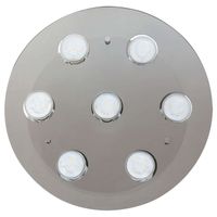 Plafon LAMPA sufitowa NAOMI 2646 Rabalux okrągła OPRAWA przydymiona chrom