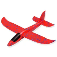 Samolot styropianowy latający rzutka ze styropianiu zabawka 48cm czerwony
