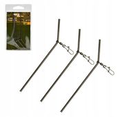 3 x METALOWA RURKA ANTYSPLĄTANIOWA 10 cm wygięta