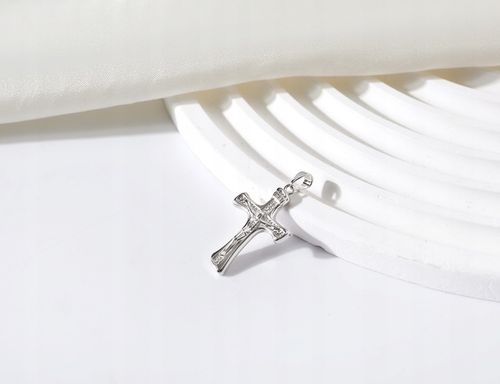 SREBRNY MĘSKI DUŻY KRZYŻ ZAWIESZKA KRZYŻYK RODOWANY SREBRO PRÓBA 925 na Arena.pl