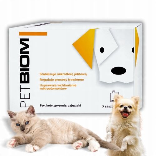 PETBIOM 21G PROBIOTYK DLA PSA, KOTA, GRYZONI BRAK PROBLEMÓW JELITOWYCH 7x3g na Arena.pl