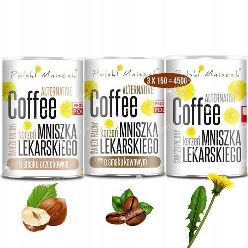 KAWA Z MNISZKA Zestaw: Naturalna + Orzechowa + Kawowa 3szt x 150G 0,45KG na Arena.pl