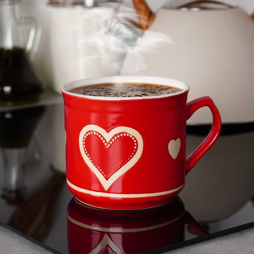 Kubek ceramiczny serce 650 ml na Arena.pl