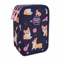 COOLPACK PIÓRNIK SZKOLNY TRZYKOMOROWY WYPOSAŻENIE KREDKI PISAKI CORGI