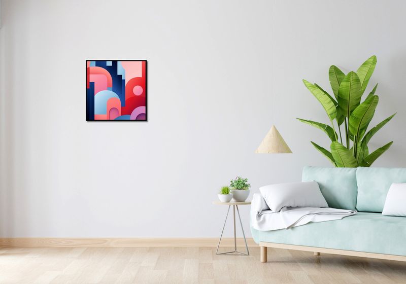 Plakat 50x50cm Miasto Kolorów zdjęcie 4