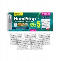 Wkłady do pochłaniacza wilgoci HUMISTOP 5 szt. 280 g pięciopak
