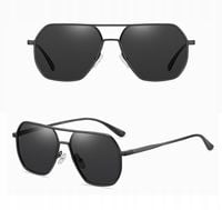 Okulary PRZECIWSŁONECZNE Polaryzacyjne Pilotki UV Męskie Damskie + Gratisy