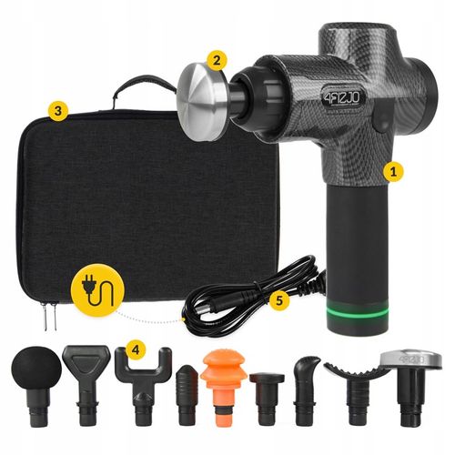 PISTOLET DO MASAŻU MASSAGE GUN+GŁOWICA PODGRZEWANA na Arena.pl